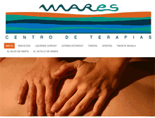 Tablet Screenshot of fisioterapiamares.com
